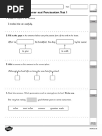 Year 5 Grammar and Punctuation Test 5 | PDF | English Grammar | English ...
