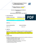 Guía de laboratorio de electrónica II - Práctica 5 sobre aplicaciones lineales, OpAmps en lazo cerrado