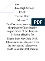 Tourism Unit 1 Module 2