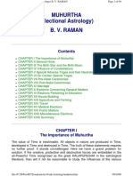 Muhurtha (Electional Astrology) B. V. Raman