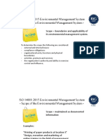 ISO 14001:2015 Environmental Management System - Scope of The Environmental Management System