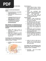 Reproductive and Sexual Health Notes