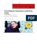 Prof Stephen Hawking's Multiverse Finale - BBC News
