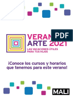 Cursos y horarios de verano en artes escénicas y manuales