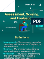 Assessment Types, Techniques and Evaluation
