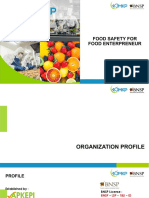 Food Safety Competence For Food Preneur