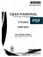 18 Soal UN Matematika SMP 2017 PDF