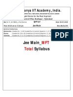 09-07-2020 - SR - LT - All - All INDIA - E-Test Series - Jee Main - MFT-07 - Q. Paper (Safsnsamkmsa)