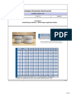 Bonding Procedure Specification: Amiantit Epoxy Adhesive - AM-48 Amipox Application Details