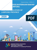 Indikator Kesejahteraan Rakyat Provinsi Lampung 2020