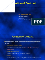 Formation of Contract: Md. Rashed Khan MBA