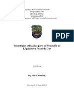 Tecnologias utilizadas para la Remocion de Liquidos en Pozos Gas