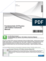 Fundamentals of Physics 10th Edition Solutions Manual PDF