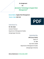 Role of IT in Supply Chain Management