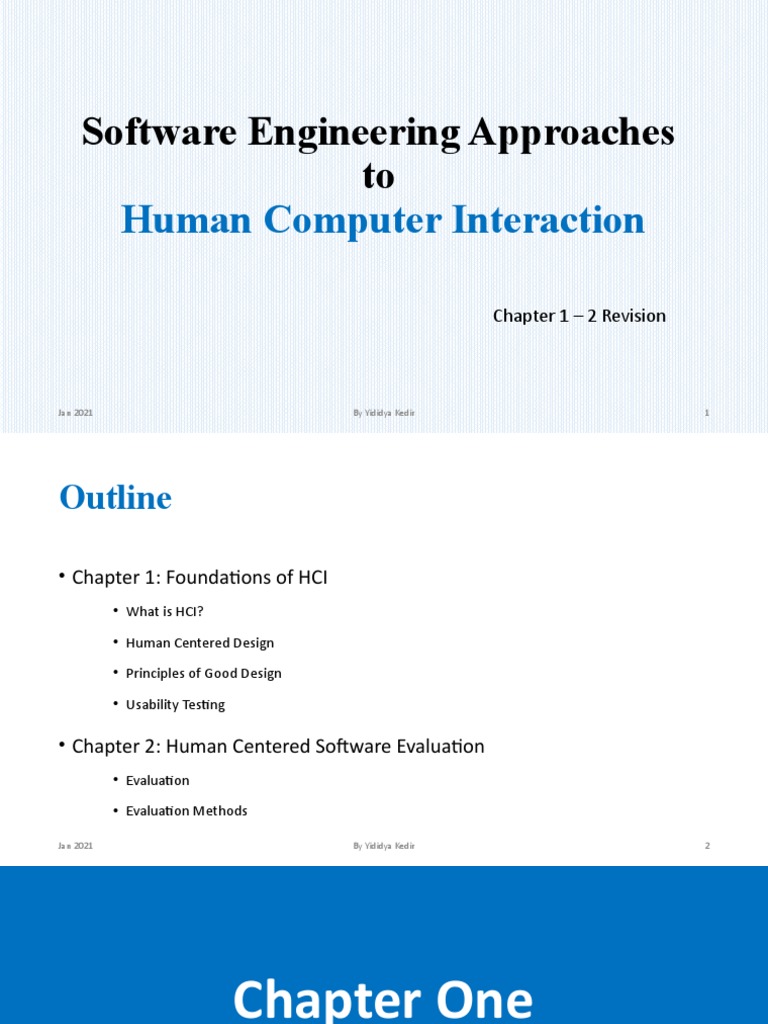 HCI and User-Centered Design Overview | PDF | Usability | Human ...