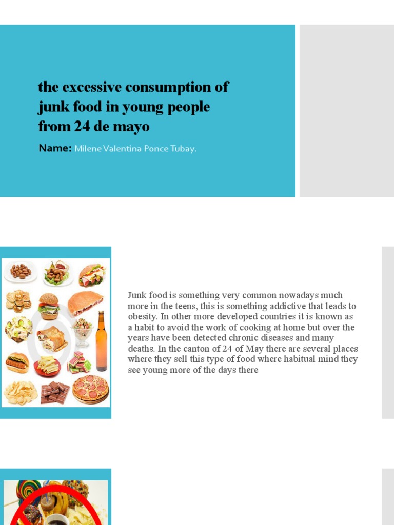 The Dangers of Excess Junk Food Consumption Among Youth: Rising Obesity ...
