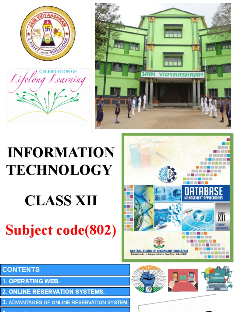 Information Technology (802) - Class 12 - Lesson 3 - Fundamentals of ...