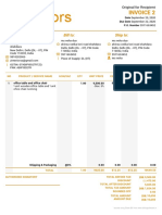 Invoice 2: Zinteriors Bill To: Ship To