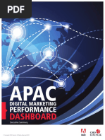 APAC Digital Marketing Performance Dashboard 2012 Summary