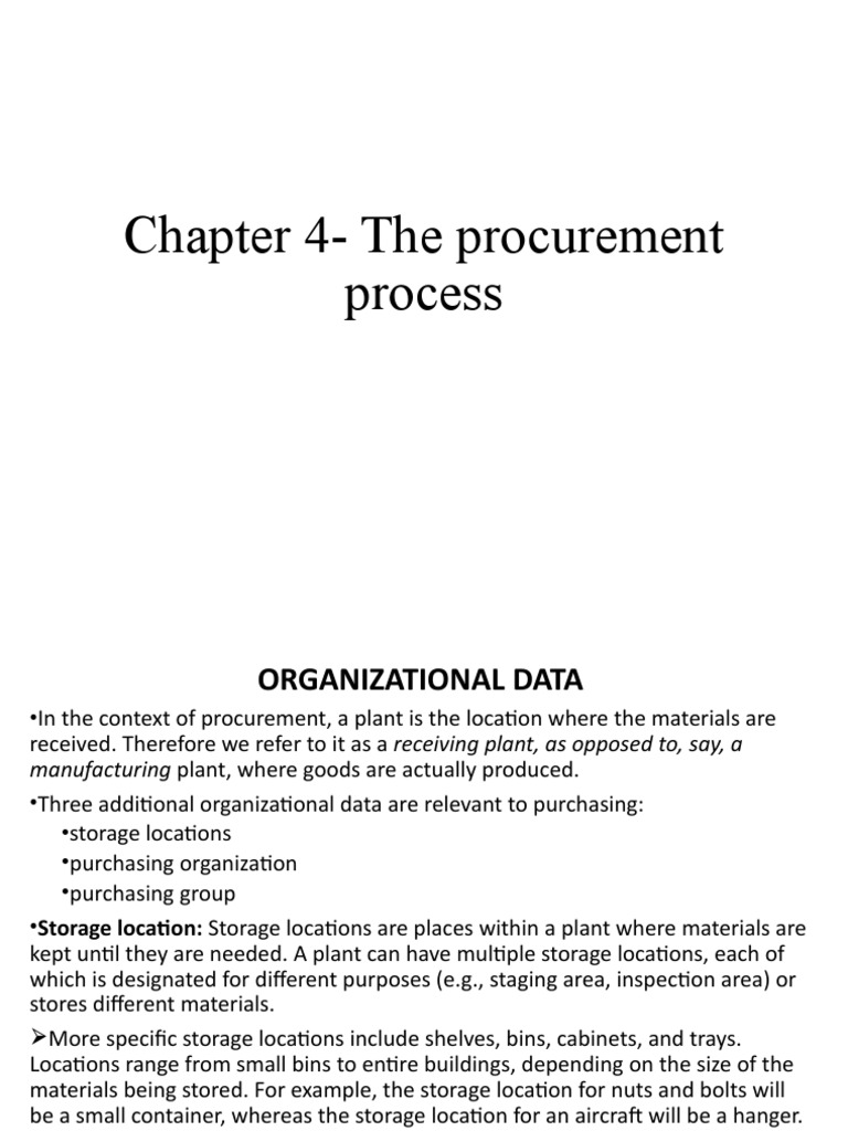 Chapter 4-The Procurement Process | PDF | Accounts Payable | Receipt