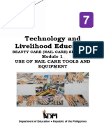 Technology and Livelihood Education: Use of Nail Care Tools and Equipment