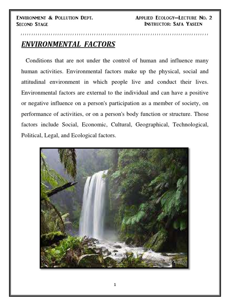 Understanding Environmental Factors | PDF | Sound | Humidity