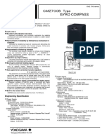 CMZ 700 Series Gyrocompass System Specifications