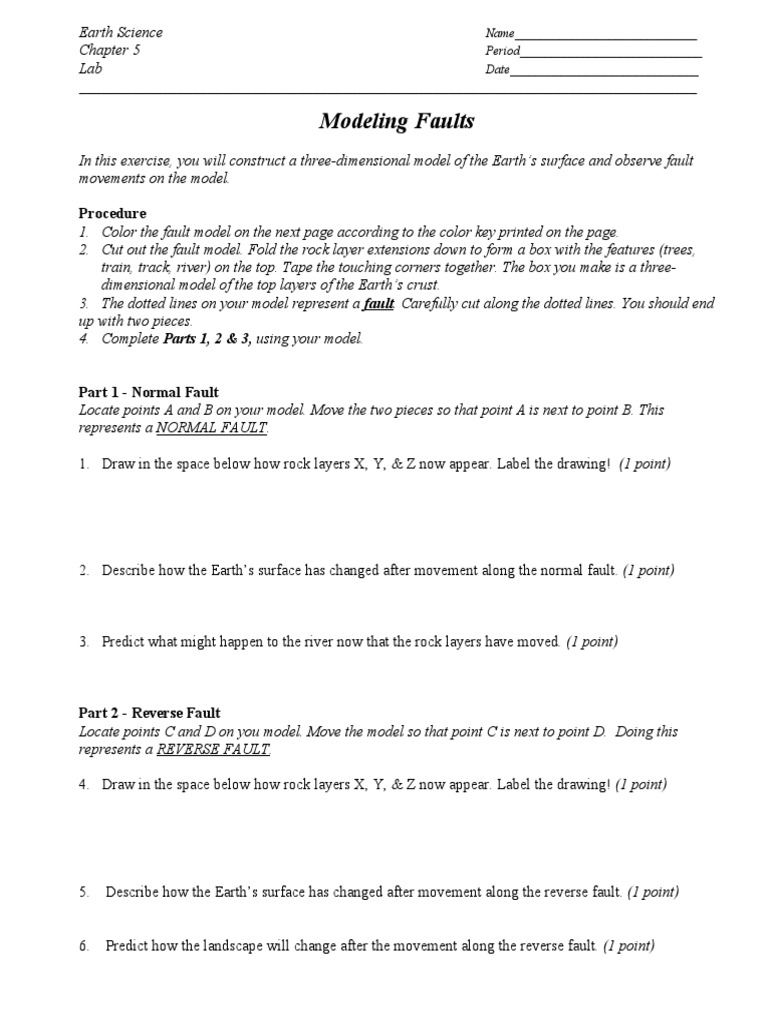 L - Modeling Faults | PDF | Fault (Geology) | Structural Geology