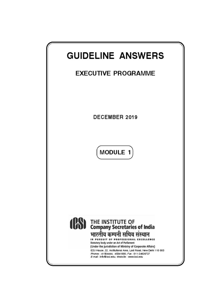 Ep Module 1 Dec19 Os PDF | PDF | Dividend | Private Law