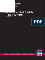 Door-Operated Switch - SZ 4127.010: Date: Aug 21, 2018