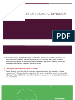 From Digital Divide To Digital Dividends