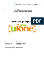 Internship Report: Faculty of Business Administration Department of Management Sciences