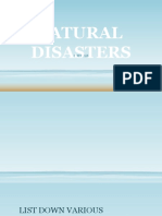 Natural Disaster