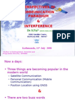                                               Communication Paradigm and Interference                                                    Katmandu July 2008