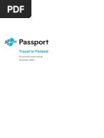 Travel in Finland: Euromonitor International November 2020