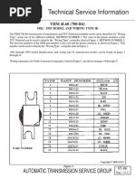 Technical Service Information: Automatic Transmission Service Group