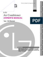 LG Air Conditioner: Owner'S Manual