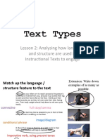 L2 - Language and Structure in Instructional Texts