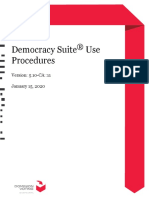 Dominion Voting Machines Democracy Suite® Use Procedures