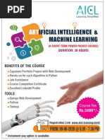 Ificial Intelligence & Machine Learning: FROM: 09-06-2020 at 6.00 - 7.30 PM