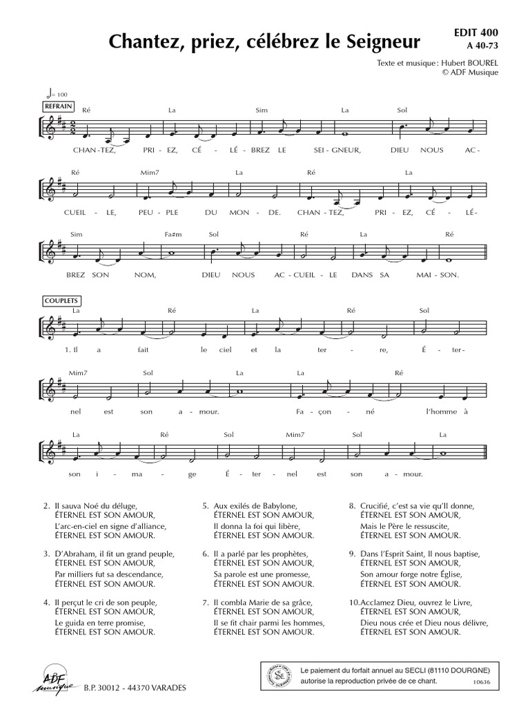 Chantez Priez Célébrez Le Seigneur Partition Pdf A besoin de Compatible avec chaud Deuxième année Hollywood Dorade partition  piano chantez priez célébrez le seigneur - latelierdurythme.fr