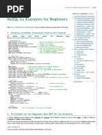 MySQL Tutorial - MySQL by Examples For Beginners PDF