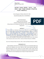 Hubungan Usaha Mikro, Kecil, Dan Menengah (UMKM) Jawa Timur Dengan Struktur Pasar Monopoli PDF