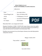 Surat Pernyataan Bersedia Mengikuti Pendidikan Sampai Selesai