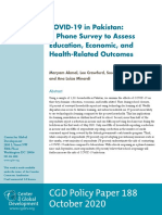 Covid 19 Pakistan Phone Survey Assess Education Economic and Health Related Outcomes