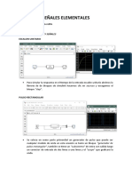 Análisis de señales elementales: escalón, pulso, triángulo y rampa