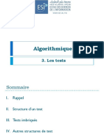 Algorithmique - Tests PDF