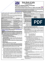 State Bank of India: Recruitment of Probationary Officers