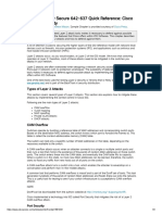 4CCNP Security Secure 642-637 Quick Reference - Cisco Layer 2 Security - Types of Layer 2 Attacks PDF