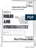 Moles and Stoichiometry Notes and Questions KHM PDF